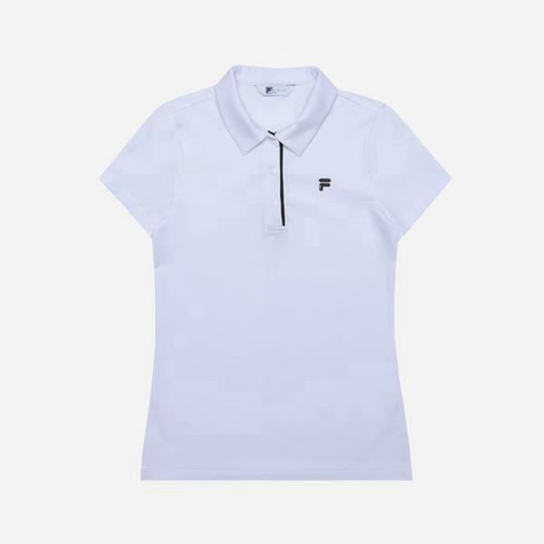 Camisas Polo Fila Mujer Blancas - Golf Basic - España 052698QZP